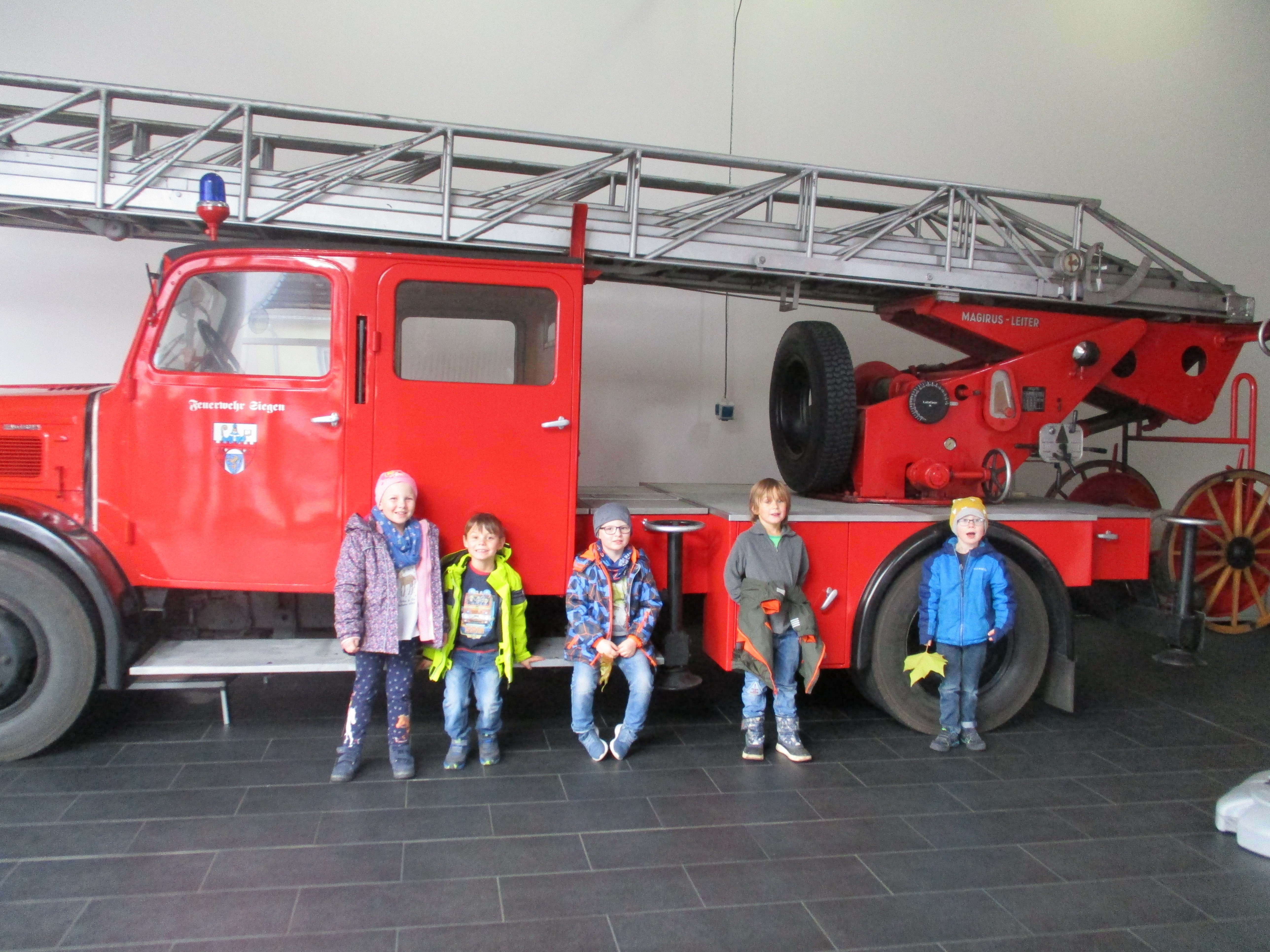 Besuch bei der Feuerwache in Weidenau